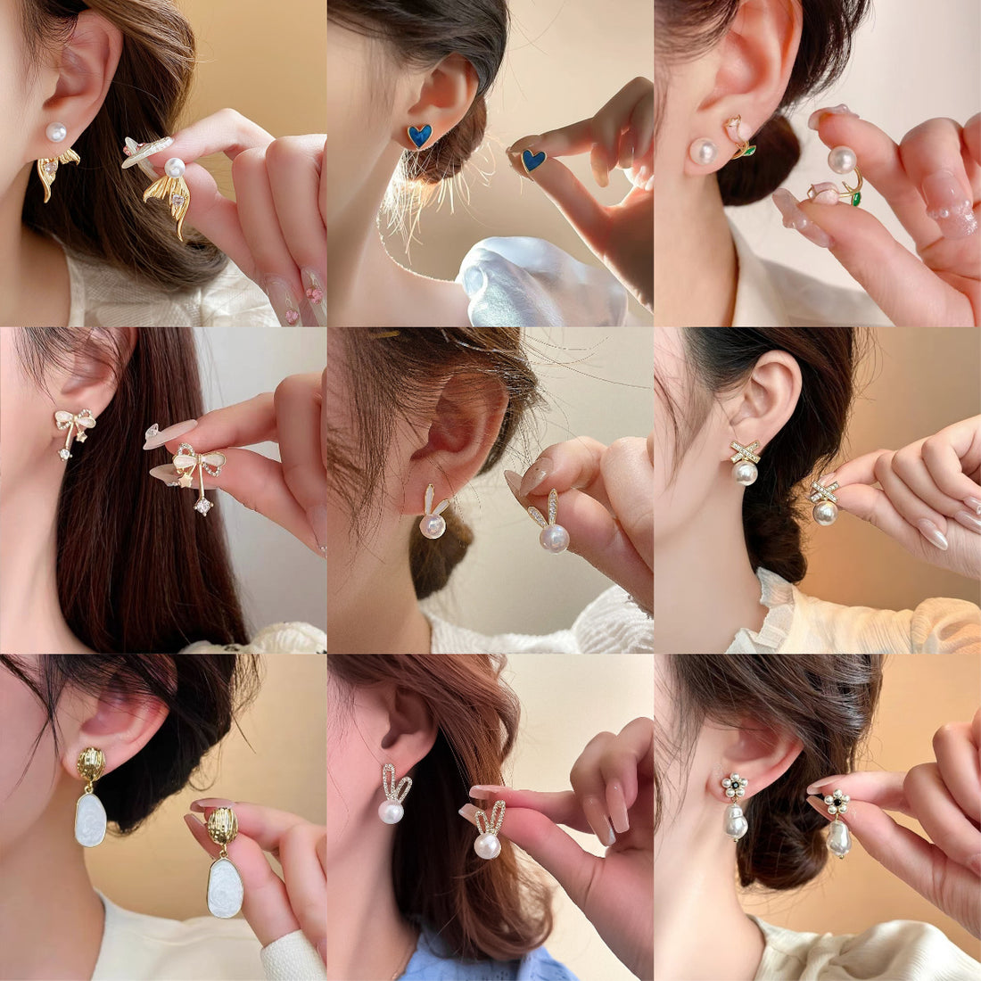 Diamond Dropping Oil Earrings Niche All-match Elegant Earrings