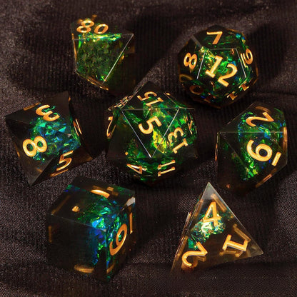 Resin Pointed Dice for Tabletop RPG