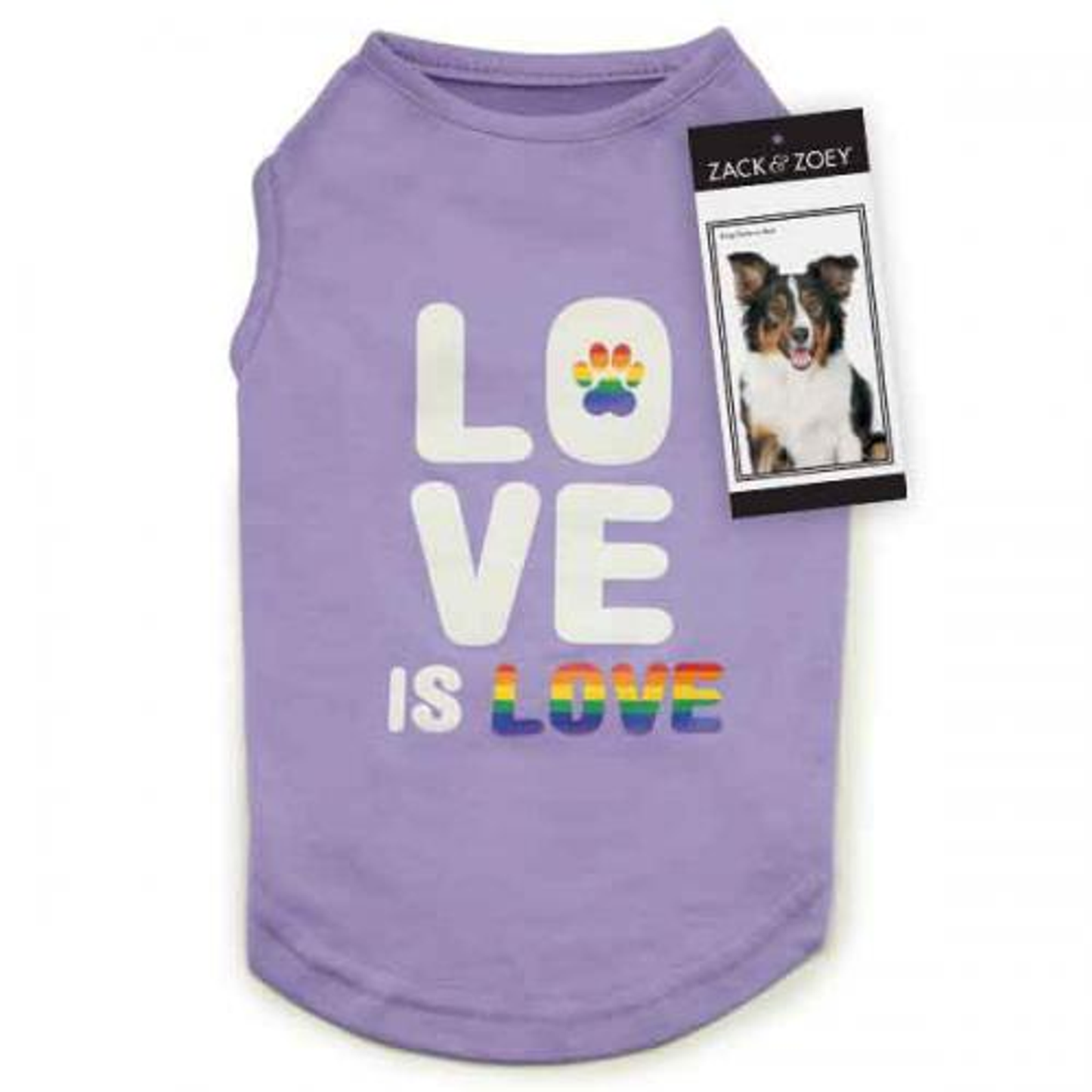 Zack & Zoey Love is Love Dog Tank