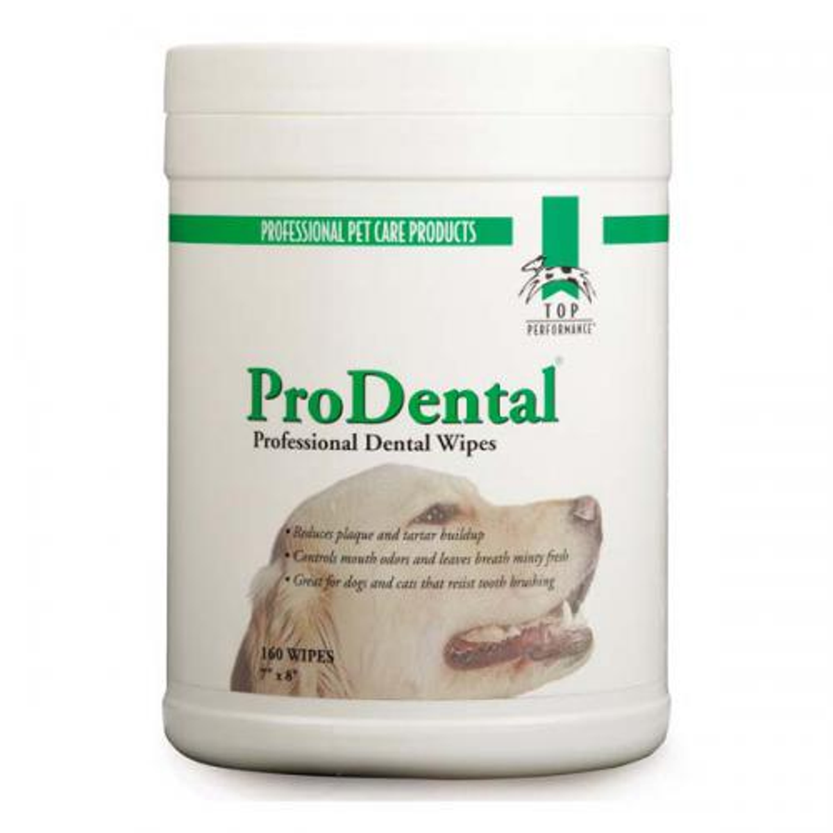 Top Performance Dog Dental Wipes 160-Pack Canister