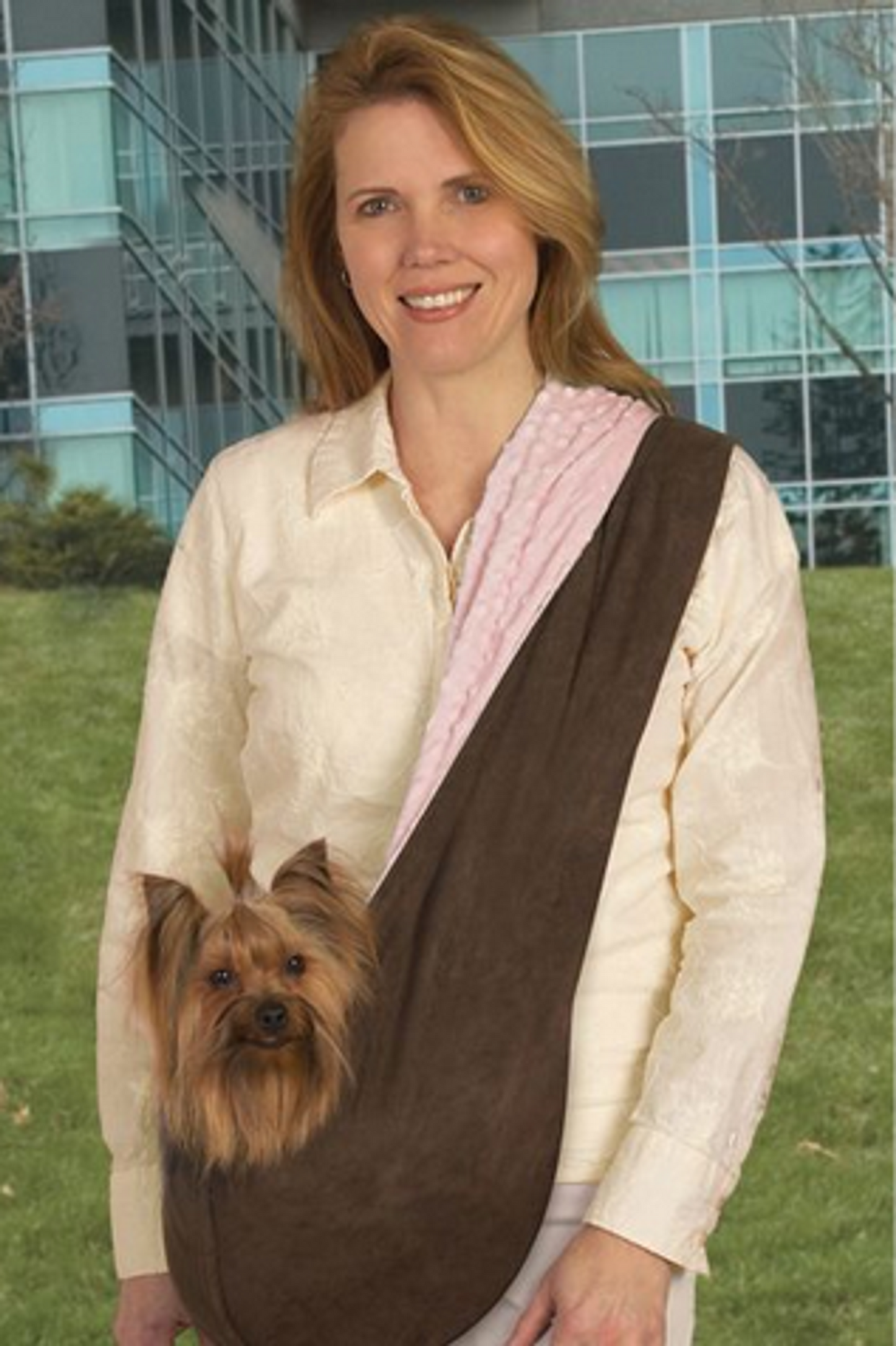 East Side Collection Reversible Sling Pet Carrier (Blue & Pink)