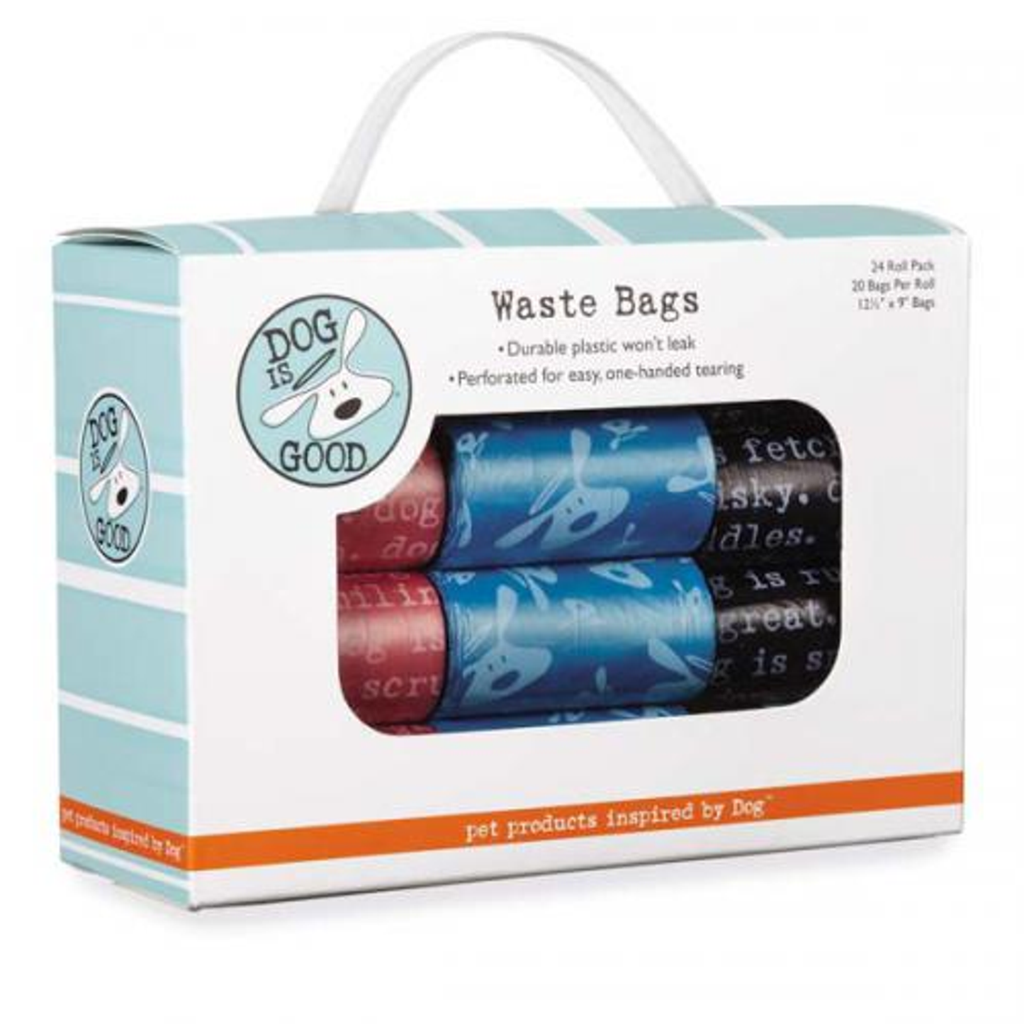 Dog Is Good Signature Waste Bags, 24-Roll Variety Pack