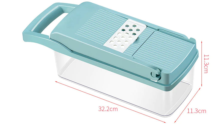 Multi-Function Vegetable Chopper — 7-Blade Onion Cutter & Dicer Set - Image 4