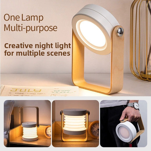 Portable telescopic folding lantern night light