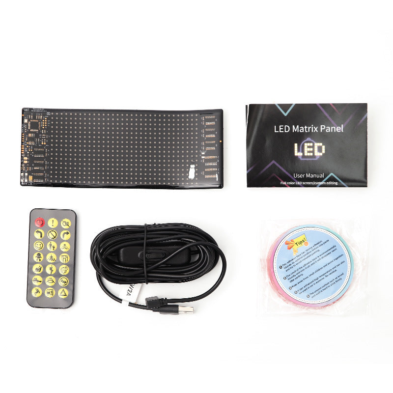 Bluetooth App Controlled Flexible LED Car Display Screen