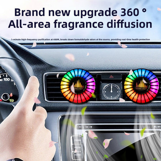 USB Car Air Vent RGB Music Rhythm Light product image 3