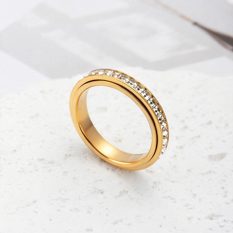 Rotatable Titanium Steel Ring