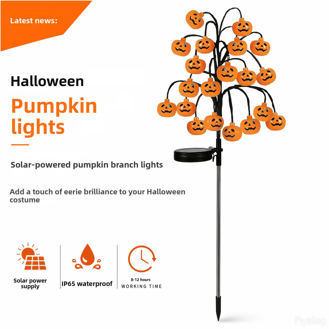Halloween Solar Pumpkin Ground Lights