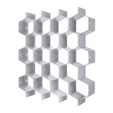 Honeycomb drawer organizer for socks