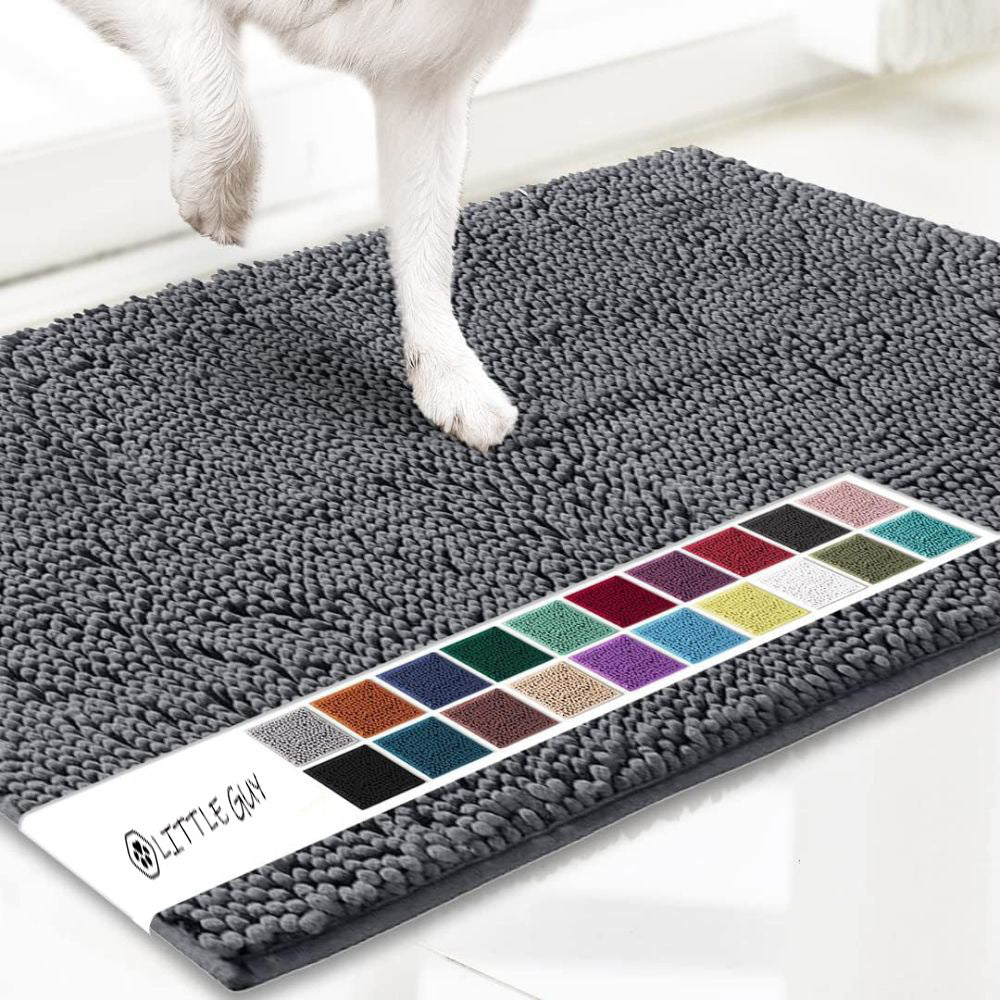 Super Absorbent Chenille Pet Mat Thickened Quick-Drying Non-Slip Dog Mat