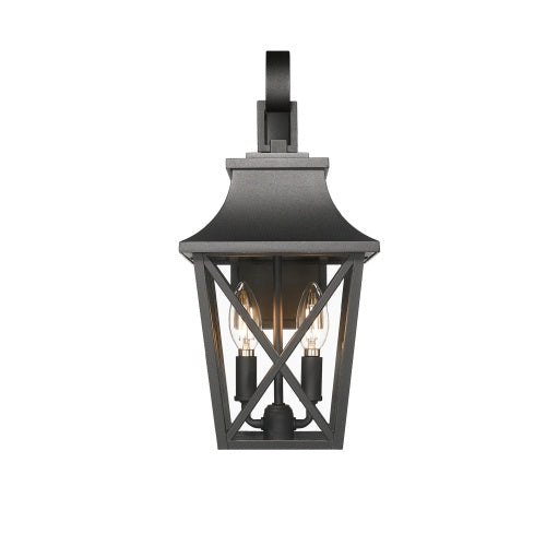 Black Outdoor Wall Light Waterproof Modern Porch Fixture