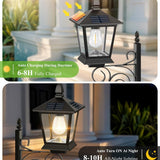 Solar Powered Flower Pot Decorative Light