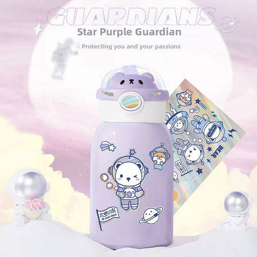 Children Insulated Straw Water Bottle