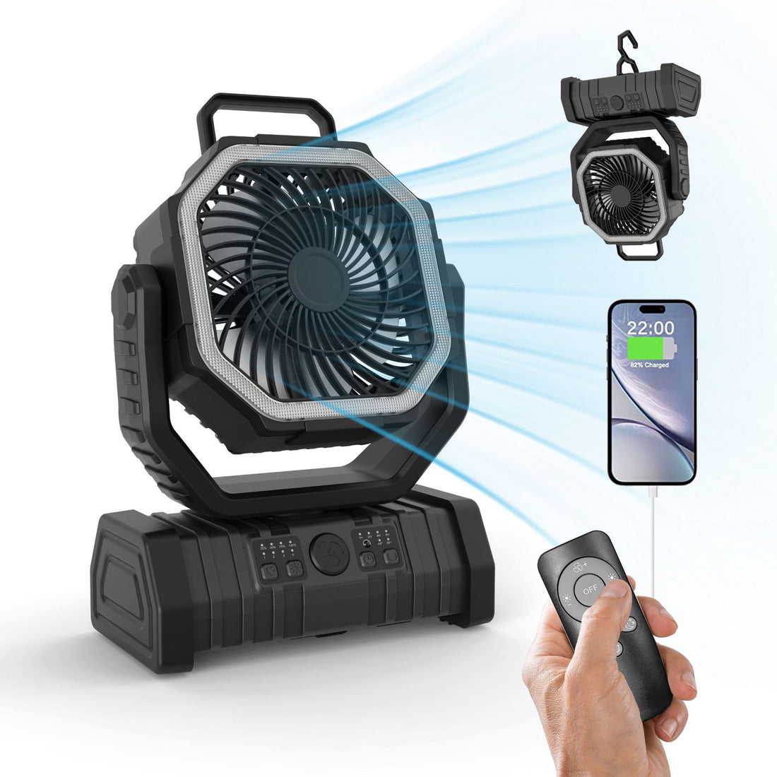 Portable Rechargeable Magnetic Water Mist Fan