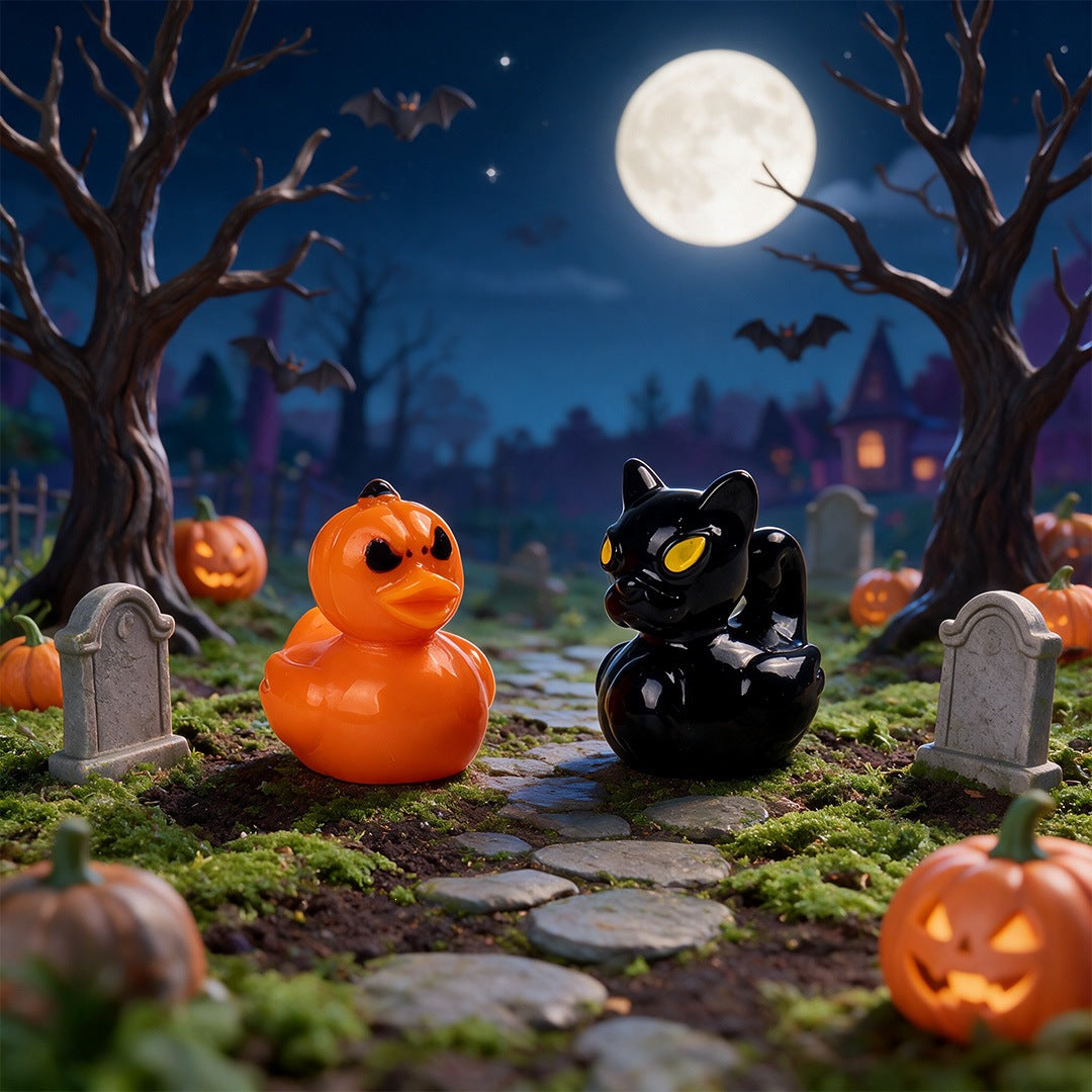 Halloween Duck Figurine Ornaments