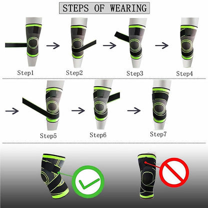 Adjustable Knee Support Wrap Compression Brace for Sports