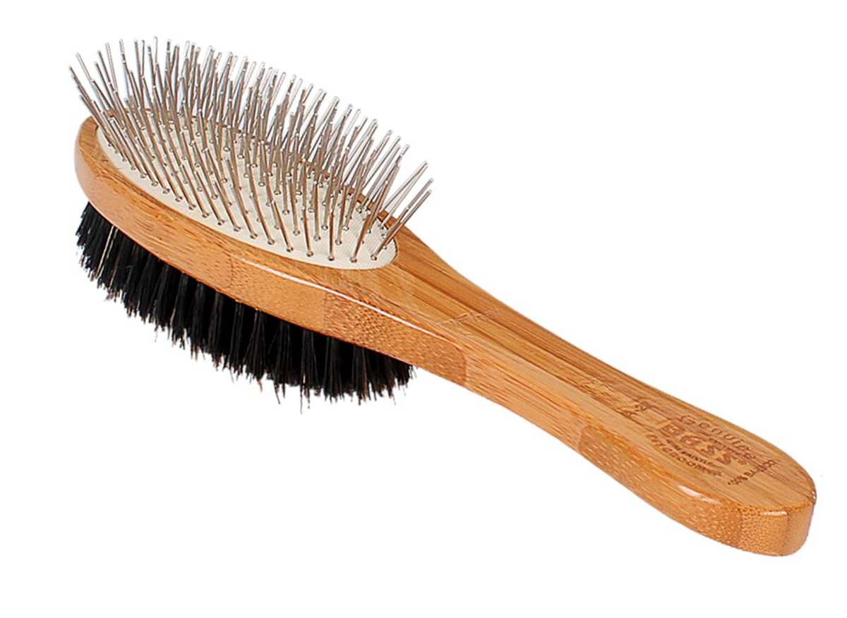 Bass Brushes Dual-Sided Oval Pet Brush