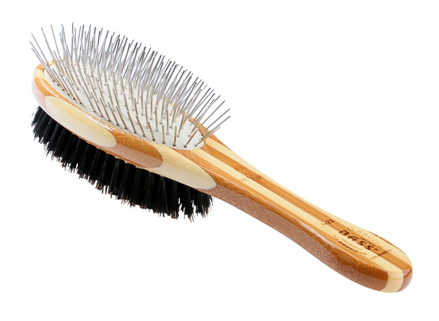 Bass Dual-Sided Oval Pet Brush