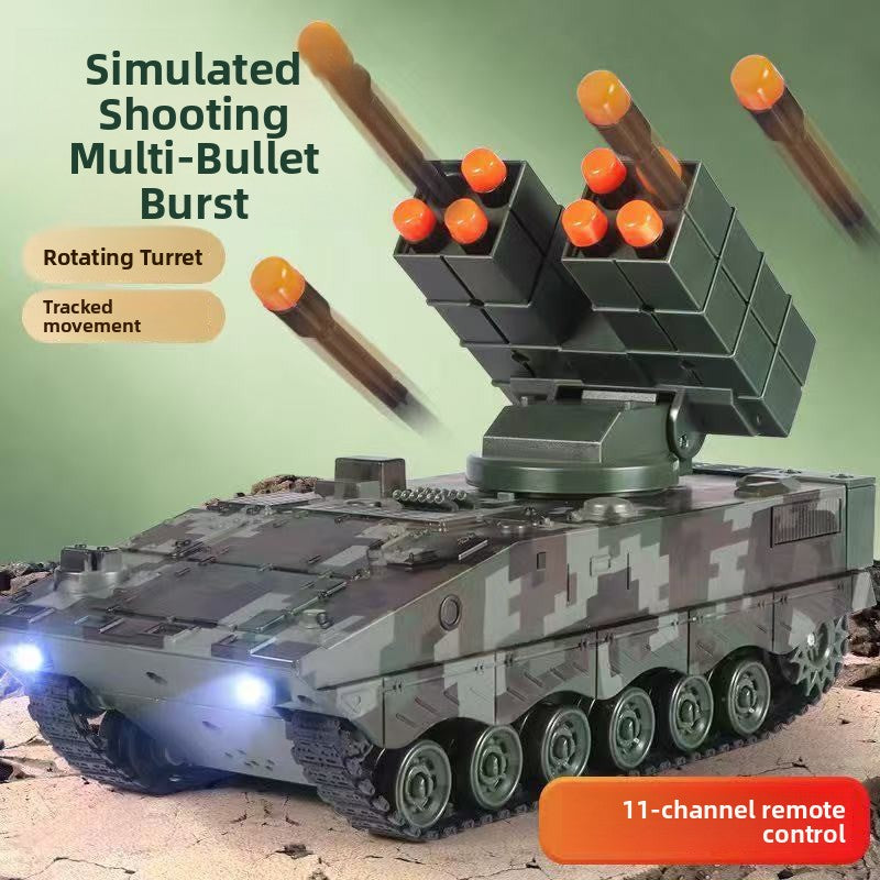 Rechargeable Remote Control Toy Tank with Launch Function