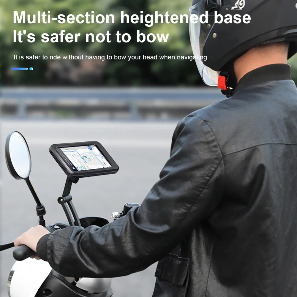 Motorcycle phone holder smartphone fit demonstration