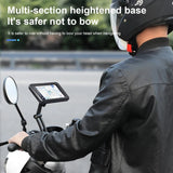 Motorcycle phone holder smartphone fit demonstration