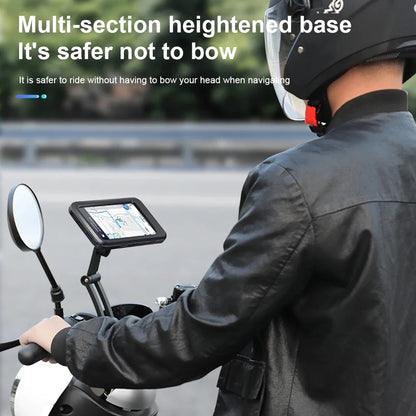 Motorcycle phone holder smartphone fit demonstration