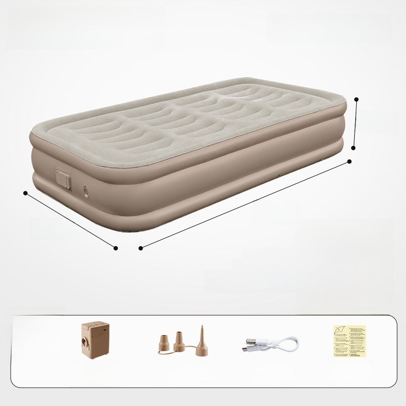 Portable Inflatable Air Mattress with Built-in Pump