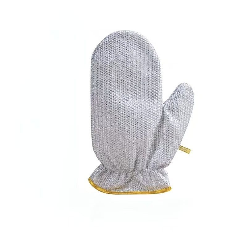 Thick silver wire kitchen gloves