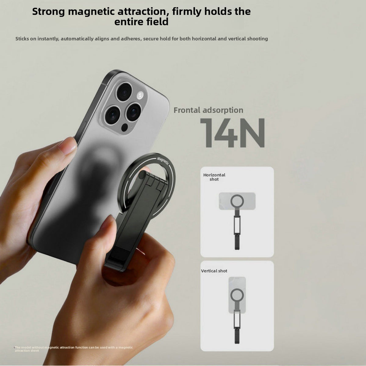 Aluminum Alloy Magnetic Phone Holder Multi-Functional Rotating Stand