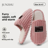 Plush Indoor Slippers Non-Slip Warm Home Shoes