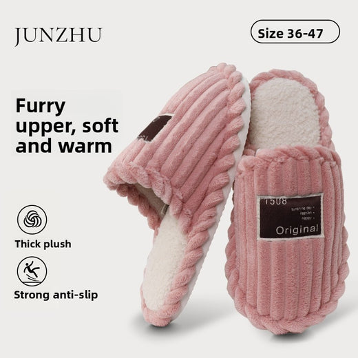 Plush Indoor Slippers Non-Slip Warm Home Shoes Formal Shoes product image 3