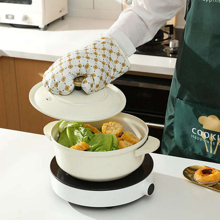 Single left cotton oven mitt replacement glove