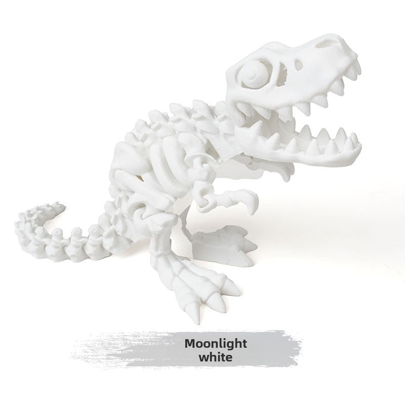 3D Printed Tyrannosaurus Rex Dinosaur Skeleton Craft Toy