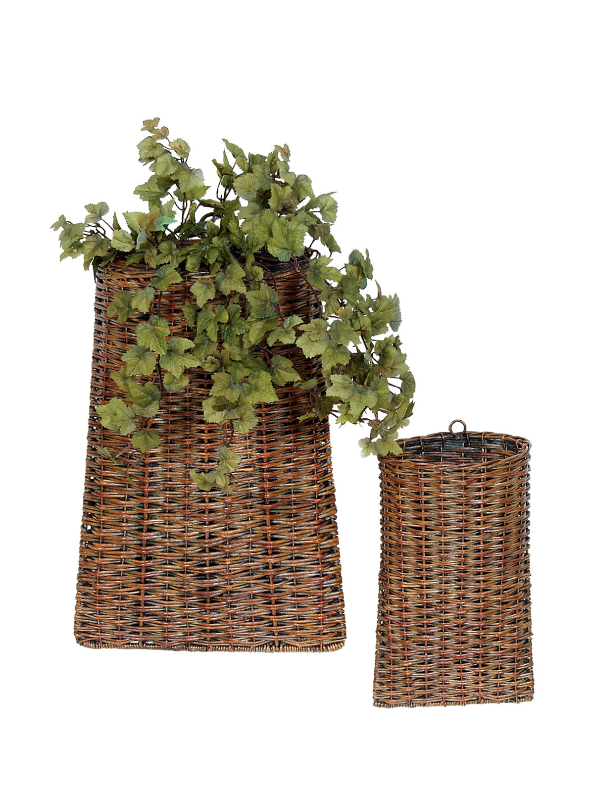 Rattan Wall Baskets, Set of 2