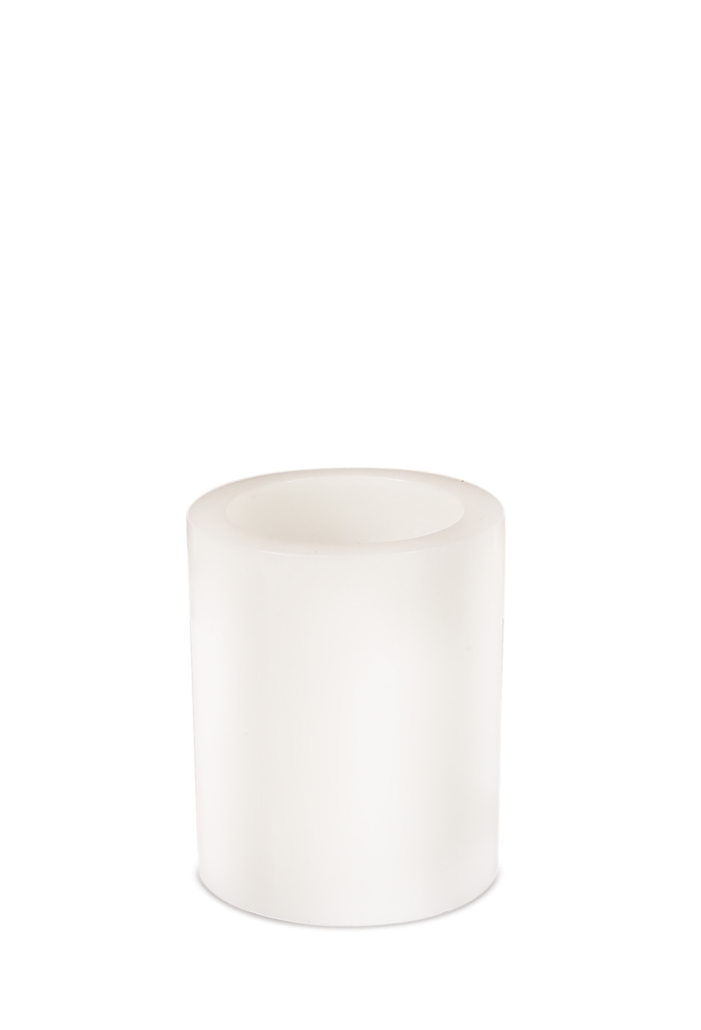 LED Wax Pillar Candles, Set of 4 (4x5 in)