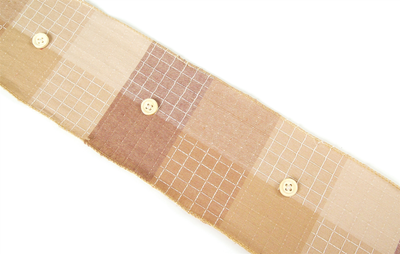 Wired Polyester Ribbon, 4.25 in x 5 Yds (4 Rolls)