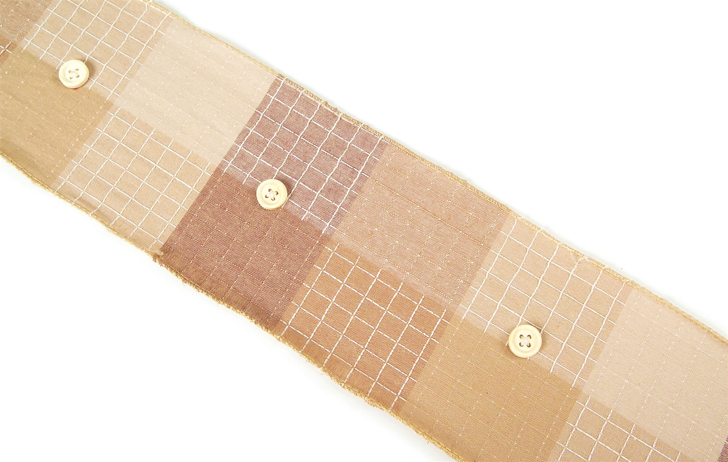 Wired Polyester Ribbon, 4.25 in x 5 Yds (4 Rolls)