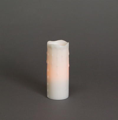LED Wax Dripping Pillar Candle, Set of 3 (3 x 8 in)