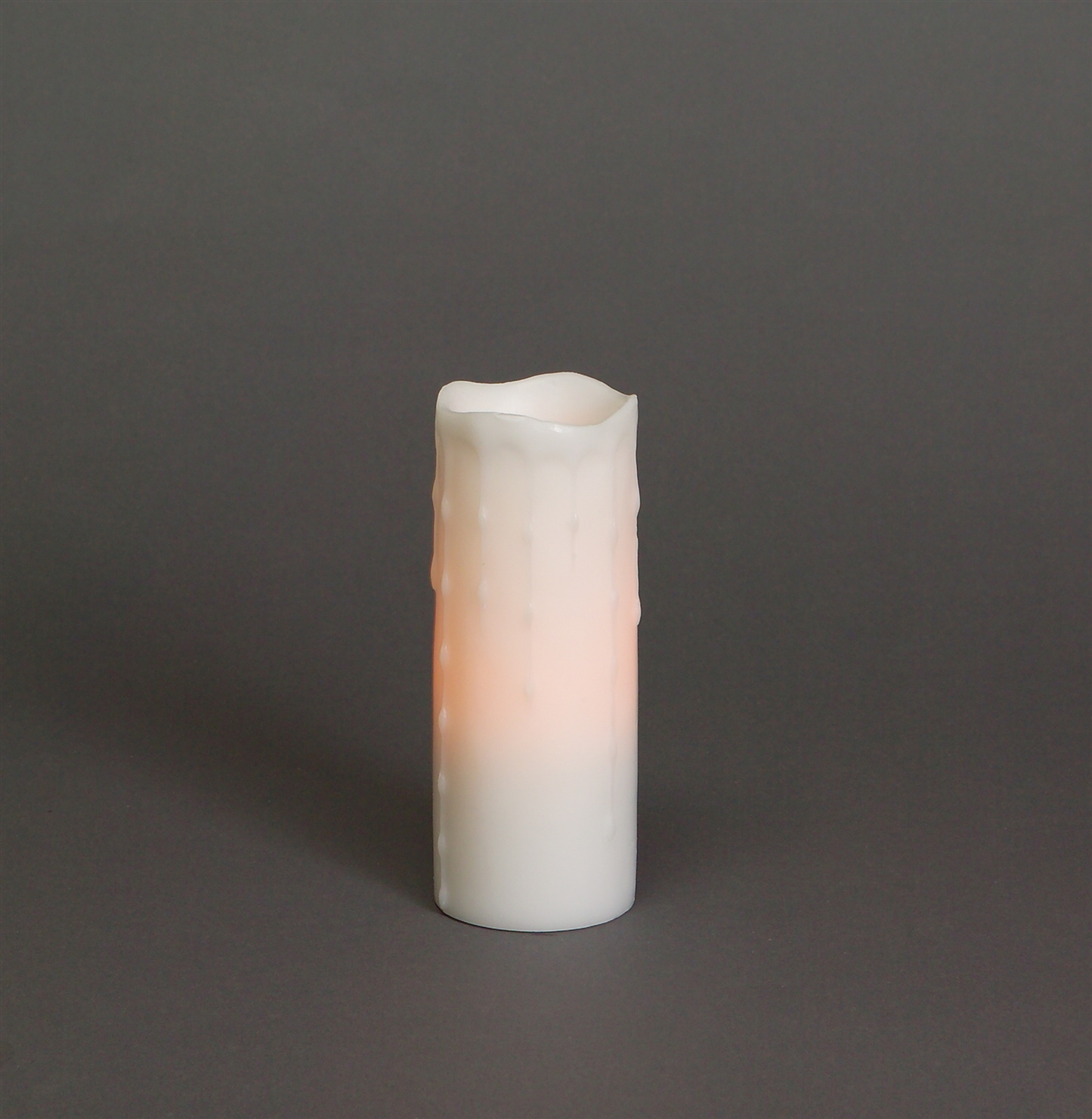 LED Wax Dripping Pillar Candle, Set of 3 (3 x 8 in)
