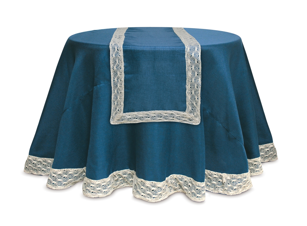 Crocheted Edge Table Runner, 70" Long (Set of 6)