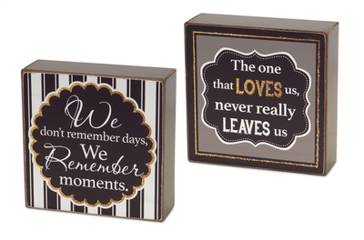 Memory Sitting Plaques, Set of 8