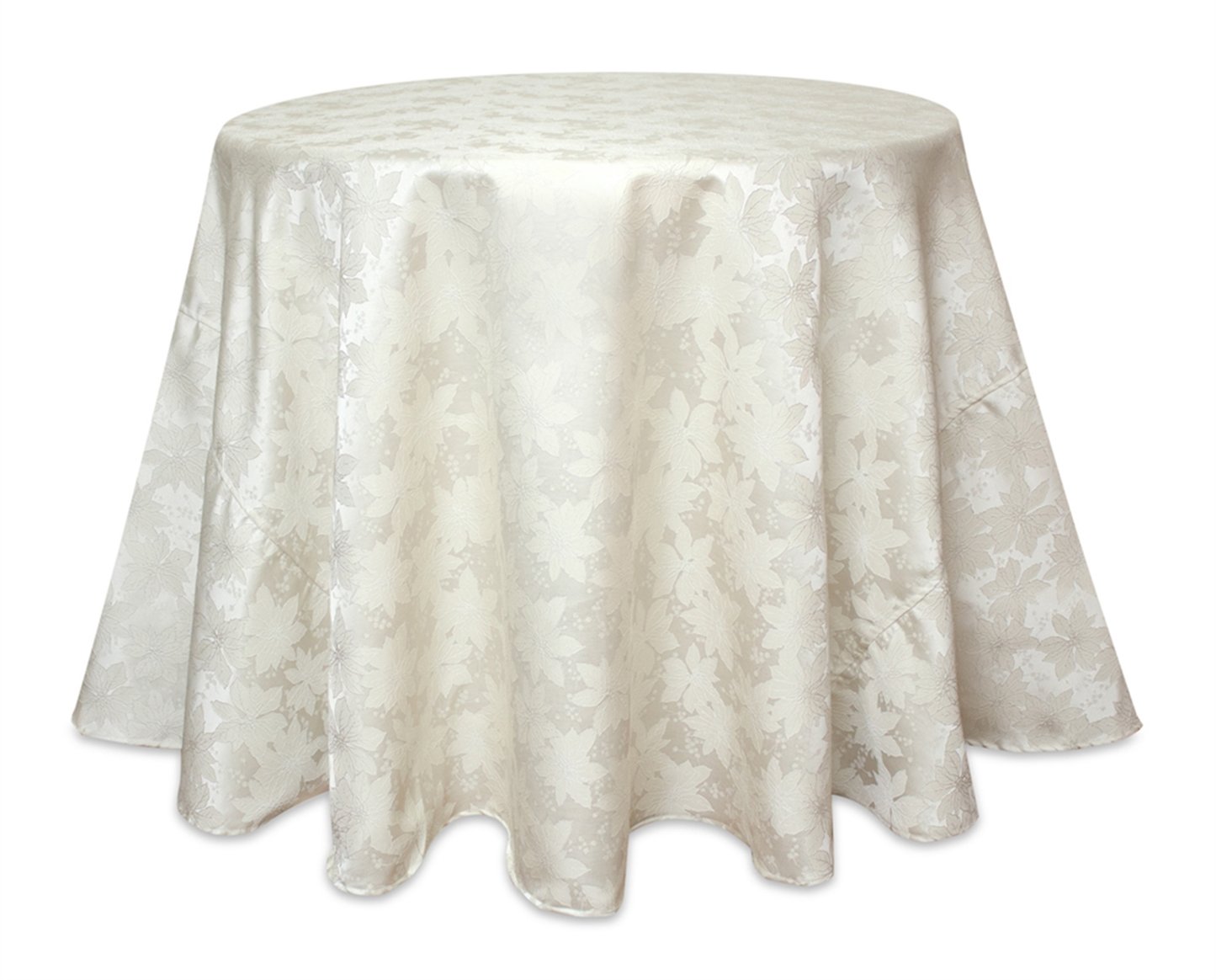 Poinsettia Tablecloth, 96in Round