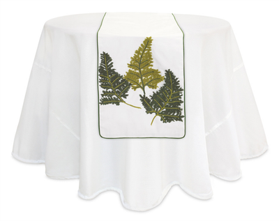 Fern Table Runner, 13.5"W x 67"L Polyester