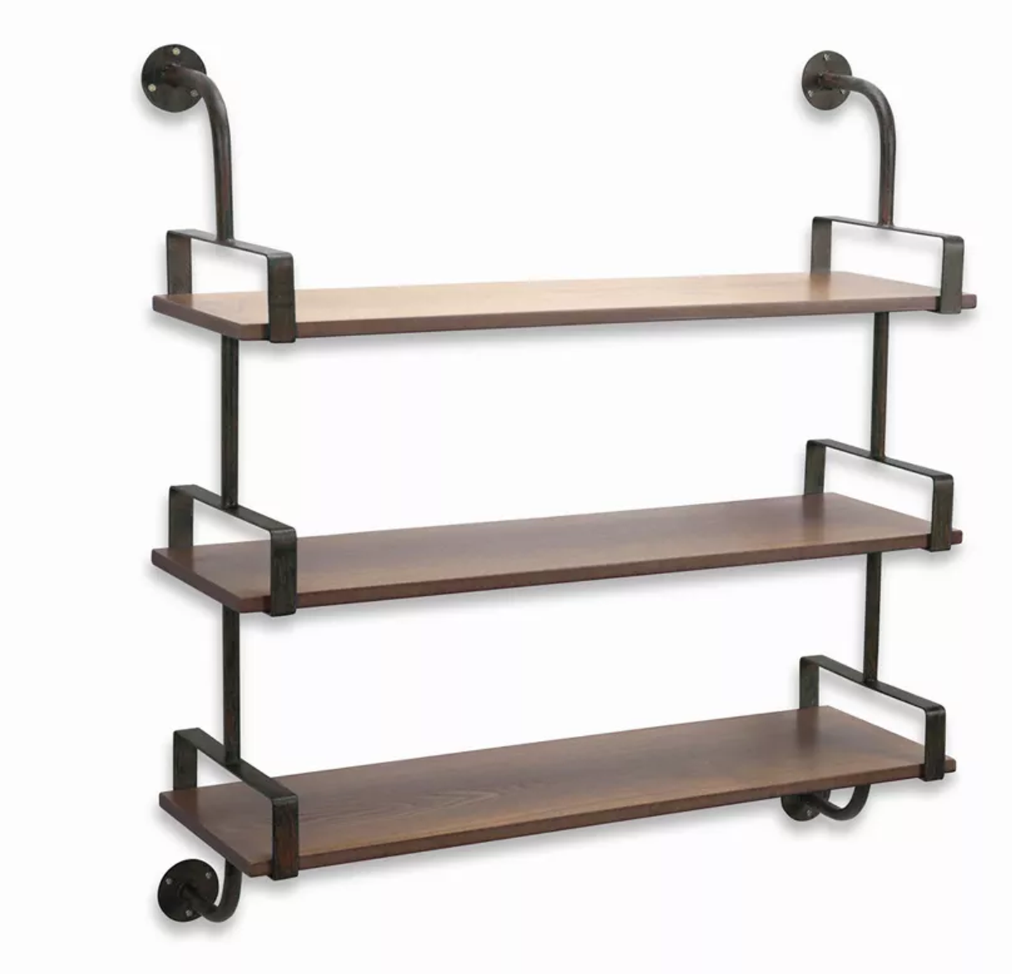 Triple Shelf Wall Rack, 31.5"L x 34.25"H