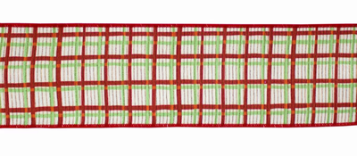 Wired Polyester Ribbon, 4" x 10 Yds.