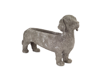 Dachshund Planter (Set of 2) 10.5"H Resin