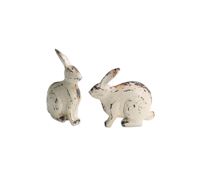 Resin Rabbit Figurines, Set of 8 (5"H)