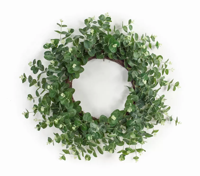 Eucalyptus Wreath, 28"D Polyester