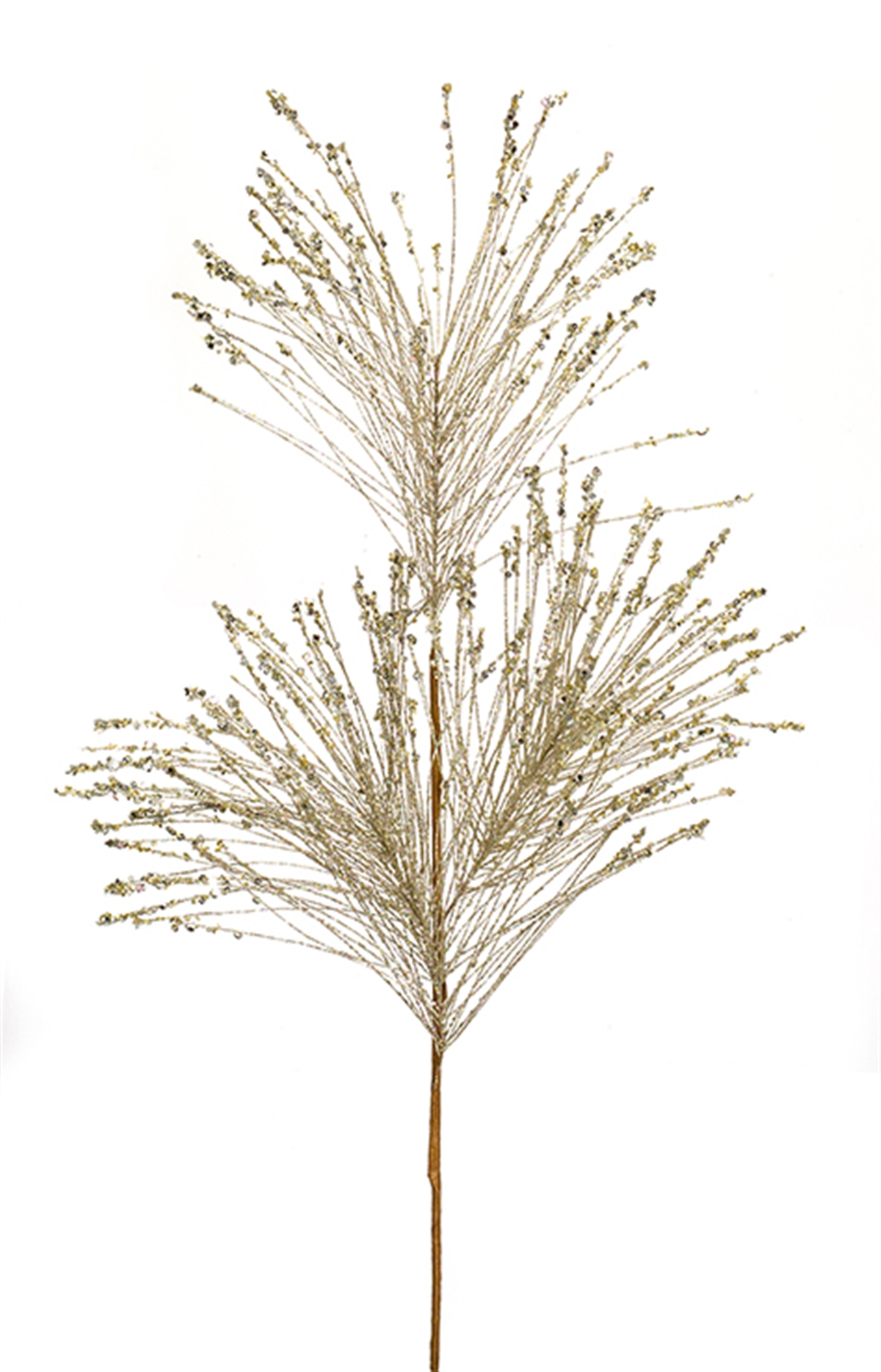 Faux Pine with Sequin Spray, Set of 12, 30.5"H