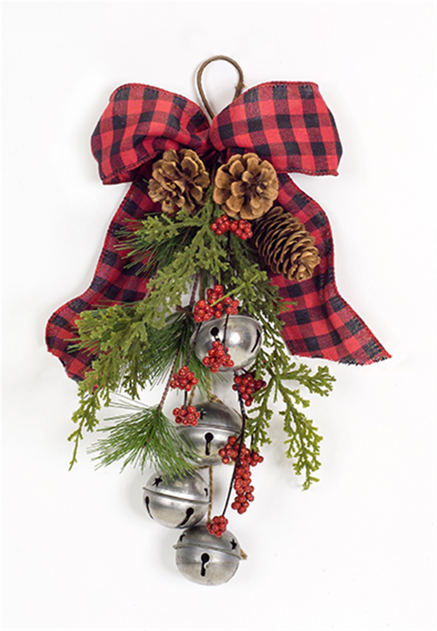 Pine and Bell Package Tie, Set of 6, 15"H